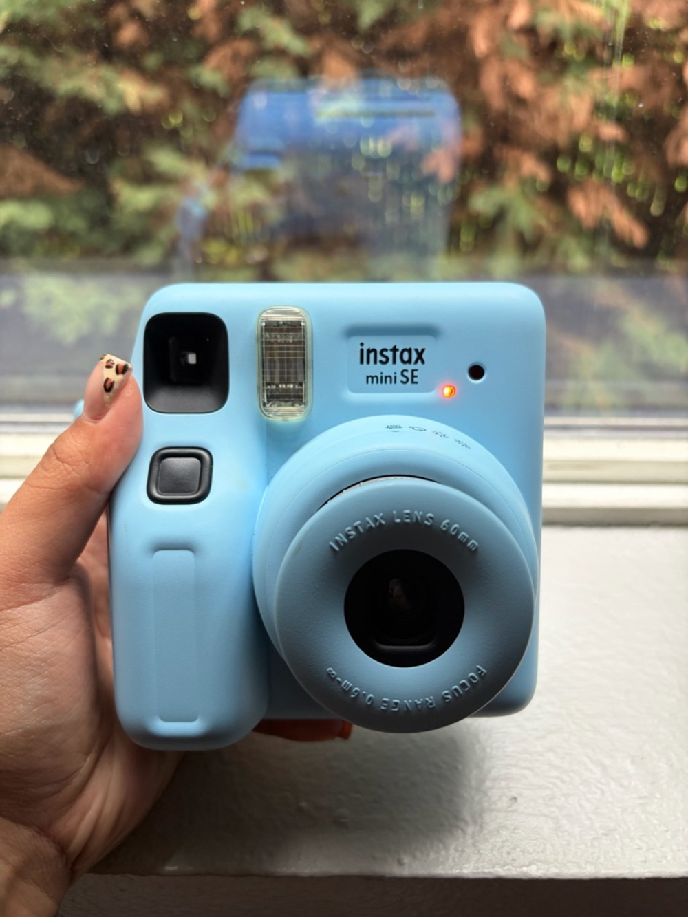 Fujifilm Instax Mini SE Instant Camera Blue Works Great